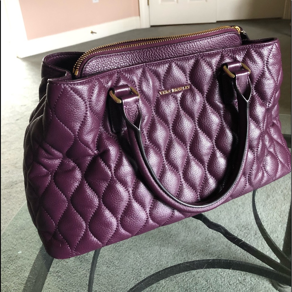 Leather Vera Bradley purse and matching wallet